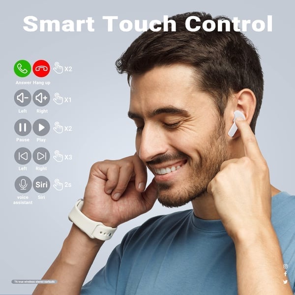 I31 Bluetooth Headphones with ENCNoise Canceling