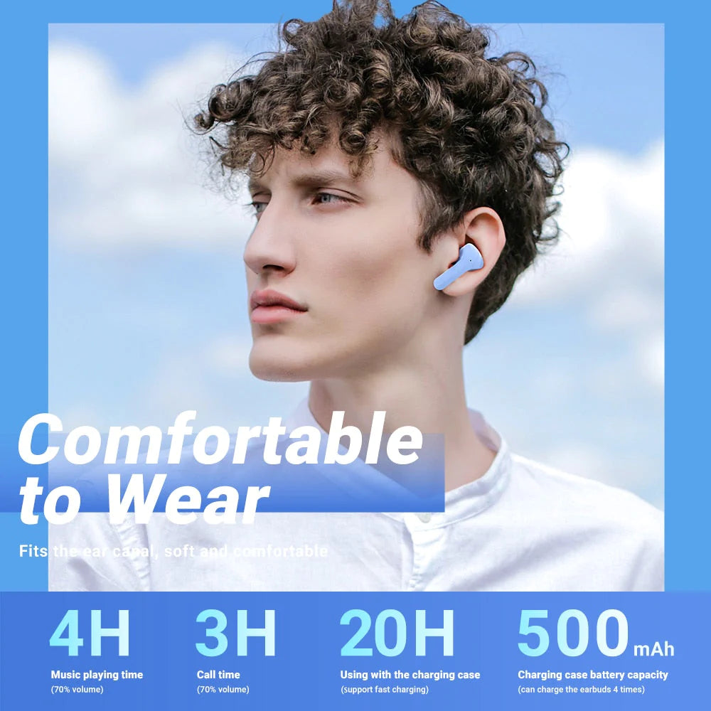 I31 Bluetooth Headphones with ENCNoise Canceling