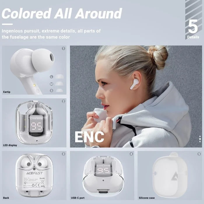 I31 Bluetooth Headphones with ENCNoise Canceling